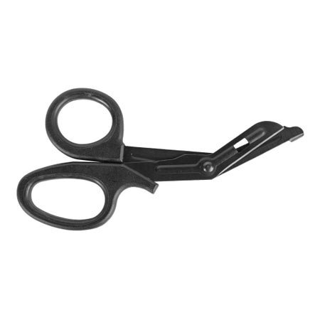 Trauma Shears North American Rescue 7-1/4 Inch Length Floor / Office Grade Stainless Steel NonSterile Black Finger Ring Handle Angled Blunt Tip / Blunt Tip