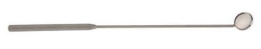Laryngeal Mirror V. Mueller Size 5 Stainless Steel With Handle