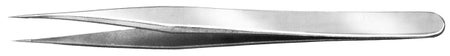 Jeweler Forceps Bausch+Lomb 4-3/4 Inch Length OR / Surgical Grade Stainless Steel NonSterile NonLocking Thumb Handle Straight Fine, Pointed Tips