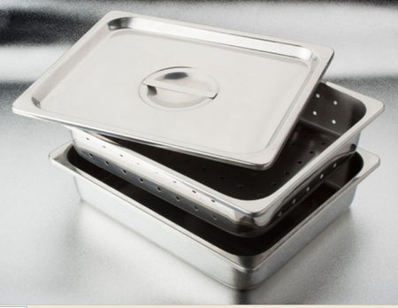 Instrument Tray Perforated Stainless Steel 3.93 X 10.23 X 12.59 Inch