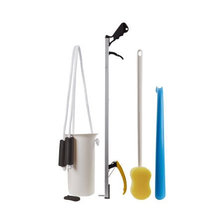 ADL Hip / Knee Equipment Kit FabLife™ Standard Reacher - 26 Inch Length / Shoehorn - 18 Inch Length