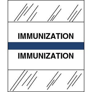 Index Tab 1/2 X 1-1/4 Inch Immunization