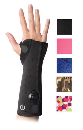 Wrist / Forearm Brace Exos® Short Arm Thermoformable Polymer Left Hand Camo Print X-Small