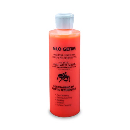 Germ Simulator Glo Germ™ 8 oz. Bottle Glo Germ Orange Powder / Mineral Oil NonSterile
