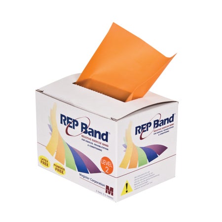 Exercise Resistance Band REP Band® Orange 4 Inch X 6 Yard Light Resistance