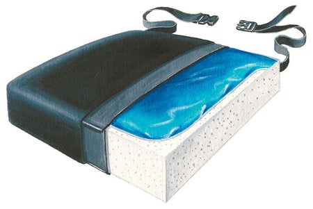 Seat Cushion Bari-Gel™ 26 W X 20 L X 3 D Inch Foam / Gel