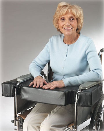 Wheelchair Lap Cushion Skil-Care™ Half-Arm 4 Inch Depth Foam