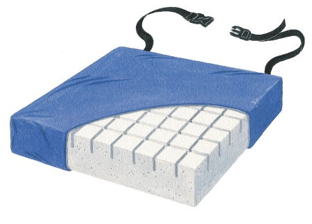 Seat Cushion Pressure-Check 18 W X 16 L X 4 D Inch Foam