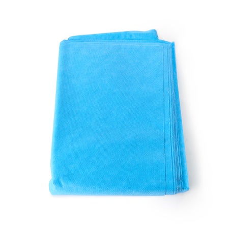 Sterilization Wrap QUICK CHECK* H400 White / Blue 45 X 45 Inch Dual Layer SMS Polypropylene Steam / EO Gas / Hydrogen Peroxide