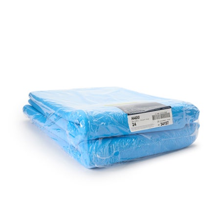 Sterilization Wrap QUICK CHECK* H400 White / Blue 45 X 45 Inch Dual Layer SMS Polypropylene Steam / EO Gas / Hydrogen Peroxide