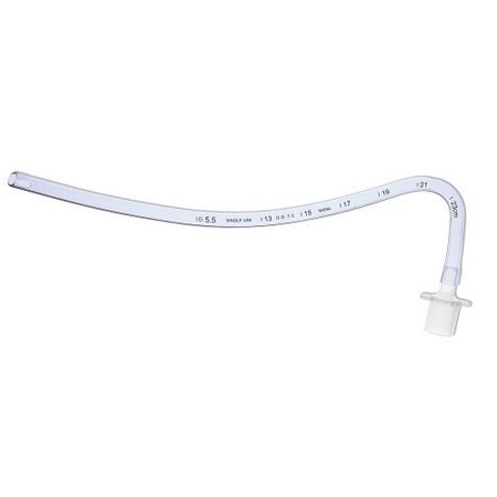Uncuffed Endotracheal Tube SunMed® 220 mm Length Curved 4.5 mm ID Pediatric Murphy Eye