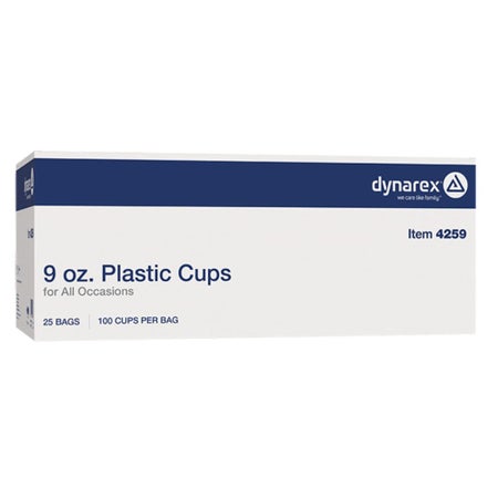 Drinking Cup Dynarex® 9 oz. Plastic Translucent Disposable