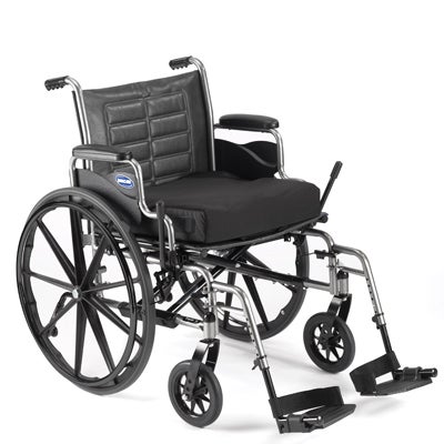 Bariatric Wheelchair Tracer® IV Heavy Duty Dual Axle Desk Length Arm Midnight Blue Upholstery 22 Inch Seat Width Adult 450 lbs. Weight Capacity