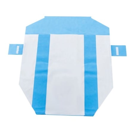 Sterilization Wrap SMART-FOLD* H650 White / Blue 40 X 47 Inch Dual Layer SMS Polypropylene Steam / EO Gas / Hydrogen Peroxide