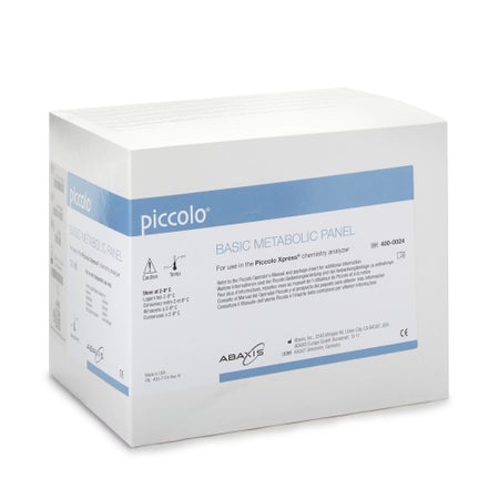 General Chemistry Reagent Piccolo® BUN, Ca, Cl-, CRE, Glu, K+, Na+, tCO2 CLIA Waived Sample Dependent For Piccolo Blood Chemistry Analyzer / Piccolo Xpress Chemistry Analyzer