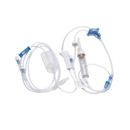 IV Pump Set Alaris® Pump 3 Ports 20 Drops / mL Drip Rate 0.2 Micron Filter 117 Inch Tubing Solution
