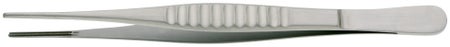 Tissue Forceps BR Surgical DeBakey 9-1/2 Inch Length OR / Surgical Grade Stainless Steel NonSterile NonLocking Thumb Handle Straight Blunt Tips