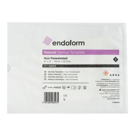 Collagen Dressing with ECM Endoform® Natural Dermal Template 4 X 5 Inch Rectangle Sterile