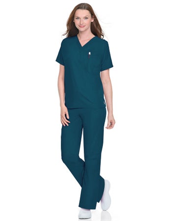 Scrub Pants Cargo Large Caribbean Blue Unisex