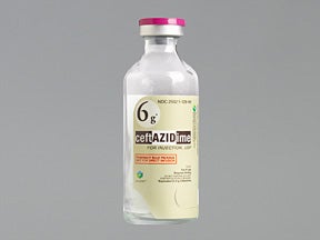 Ceftazidime Pentahydrate, Preservative Free 6 Gram Injection