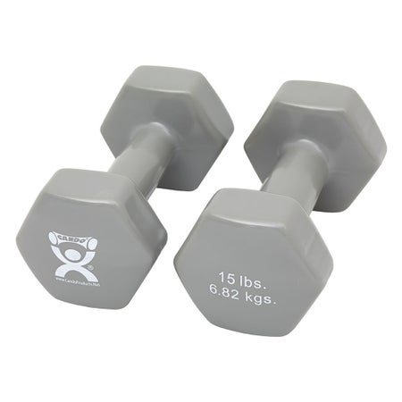 Dumbbell Pair Hexagon Heads CanDo® 15 lbs.