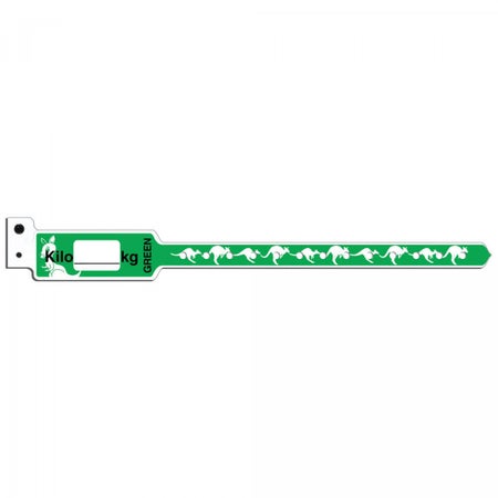 Identification Wristband KangaBand® Write On Band Permanent Snap Kilo (kg)