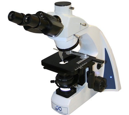 i4 Series Microscope Siedentopf Type Trinocular Head Infinity Plan 4X, 10X, 40X, 100X 100 to 240V, 50/60Hz Mechanical Stage