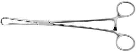 Tenaculum Forceps BR Surgical Schroeder 10 Inch Length OR / Surgical Grade German Stainless Steel NonSterile Locking Finger Ring Handle Straight 1 X 1 Prongs
