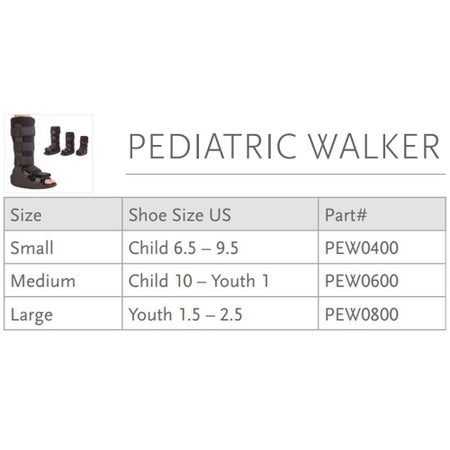 Walker Boot Ossur® Pediatric Non-Pneumatic Pediatric Small Tall