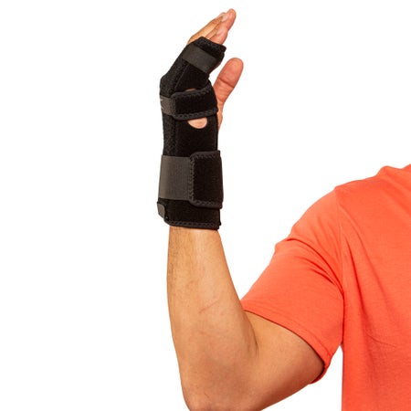 Hand / Finger Brace TKO® Standard Neoprene / Nylon / UBL Right Hand Black X-Large
