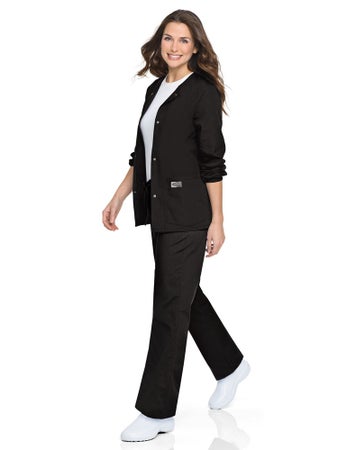 Warm-Up Jacket Black X-Large Hip Length 65% Polyester / 35% Cotton Reusable