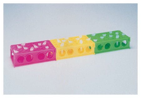 4-Way Test Tube Rack Fisherbrand™ 4 / 12 / 32 Place 4 X 50 mL / 12 X 15 mL / 32 X 1.5 mL / 32 X 0.5 ml Tube Size Assorted Colors 5.2 X 9.5 X 17.4 cm