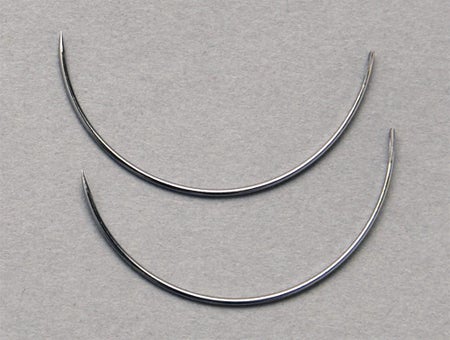 Taper Point Suture Needle Richard-Allan® 0.63 Inch Length French Spring Eye Type Size 5 Needle Single Use