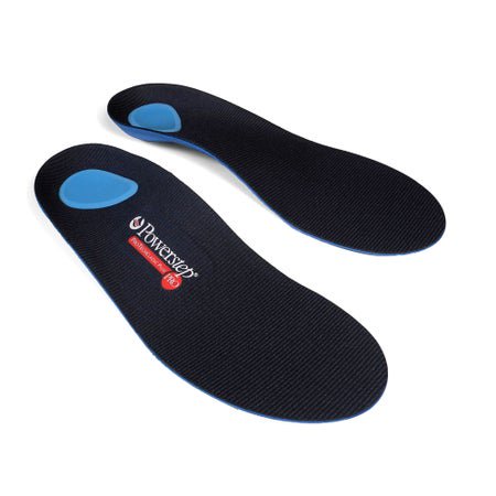 Orthotic Insole Powerstep® Classic Plus Full Length EVA / Polyester / Polypropylene / Poron® / VCT® Women 10 to 10.5 / Men 8 to 8.5 Black / Blue