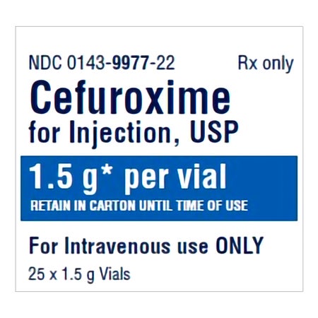 Cefuroxime Sodium 1.5 Gram Intravenous Injection 20 mL