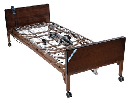 Semi-Electric Bed Delta® Ultra-Light 1000 Home Care 88 Inch Length Spring Deck 12-1/2 to 21-1/2 Inch Height Range