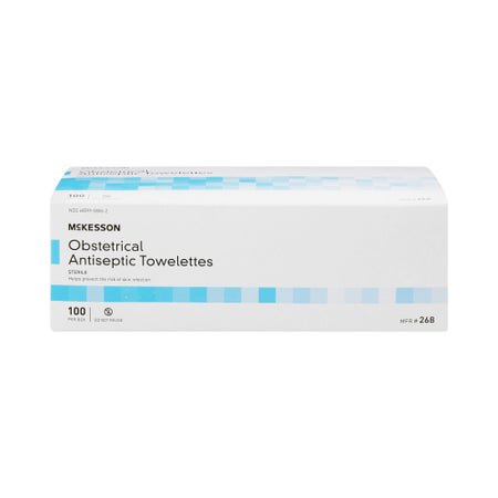 Obstetrical Cleansing Towelette McKesson Individual Packet Clean Scent 100 Count