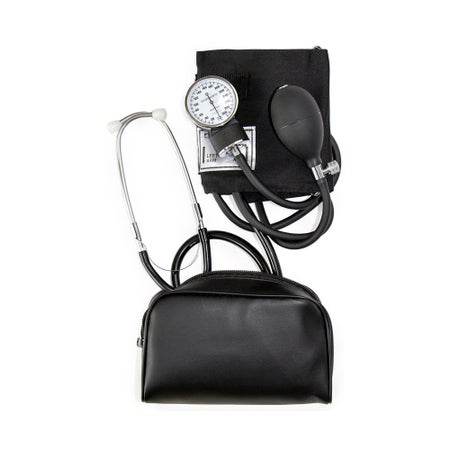 Reusable Aneroid / Stethoscope Set HealthSmart® 25 to 36 cm Adult Cuff Single Head General Exam Stethoscope Pocket Aneroid