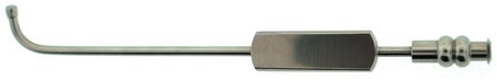 Suction Cannula Short Curve Type Von Eicken Style Non-Vented 3 mm Diameter