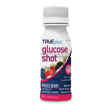 Glucose Supplement TRUEplus™ 2 oz. Liquid Mixed Berry Flavor
