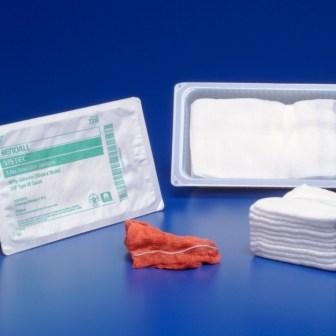 Gauze Sponge Visitec™ 4 X 8 Inch 12-Ply Sterile X-Ray Detectable 10 per Tray