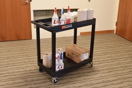 Tub Utility Cart 18 X 34-1/55 X 35-1/55 Inch Black