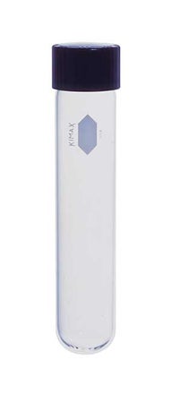 Kimble® Kimax® Test Tube Plain 12 mL Screw Cap Glass Tube