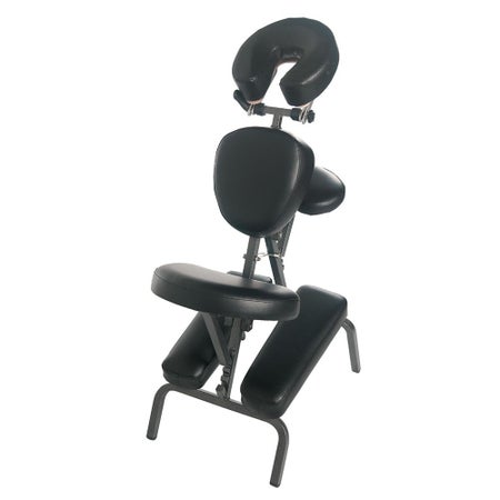 Massage Chair Metal Frame Black
