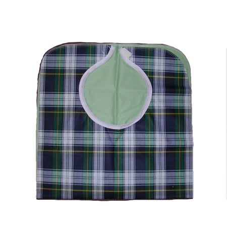 Bib Hook and Loop Closure Reusable Flannel Plaid