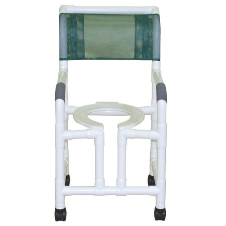 Shower Chair MJM International PVC Frame 18 Inch Seat Width 300 lbs. Weight Capacity