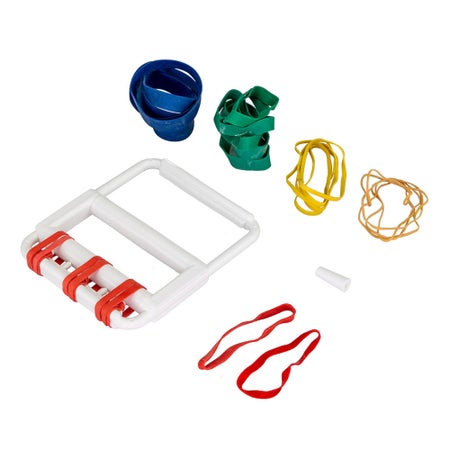 Rubber Band Hand Exerciser CanDo® Tan / Yellow / Red / Green / Blue 2X-Light to Heavy Resistance