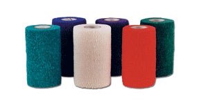 Cohesive Bandage CoFlex® NL 1-1/2 Inch X 5 Yard Self-Adherent Closure Teal / Blue / White / Purple / Red / Green NonSterile 12 lbs. Tensile Strength