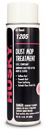 Floor Cleaner Husky® 1205 Dust Mop Treatment Aerosol 14 oz. Can Unscented