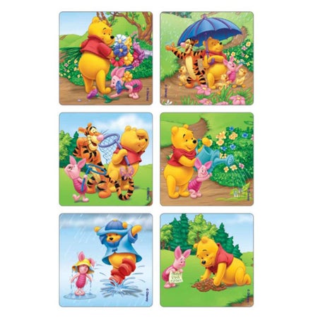 Sticker Kids Love Stickers® 75 per Roll Sunny time Pooh and Pals Disney 2-1/2 X 2-1/2 Inch